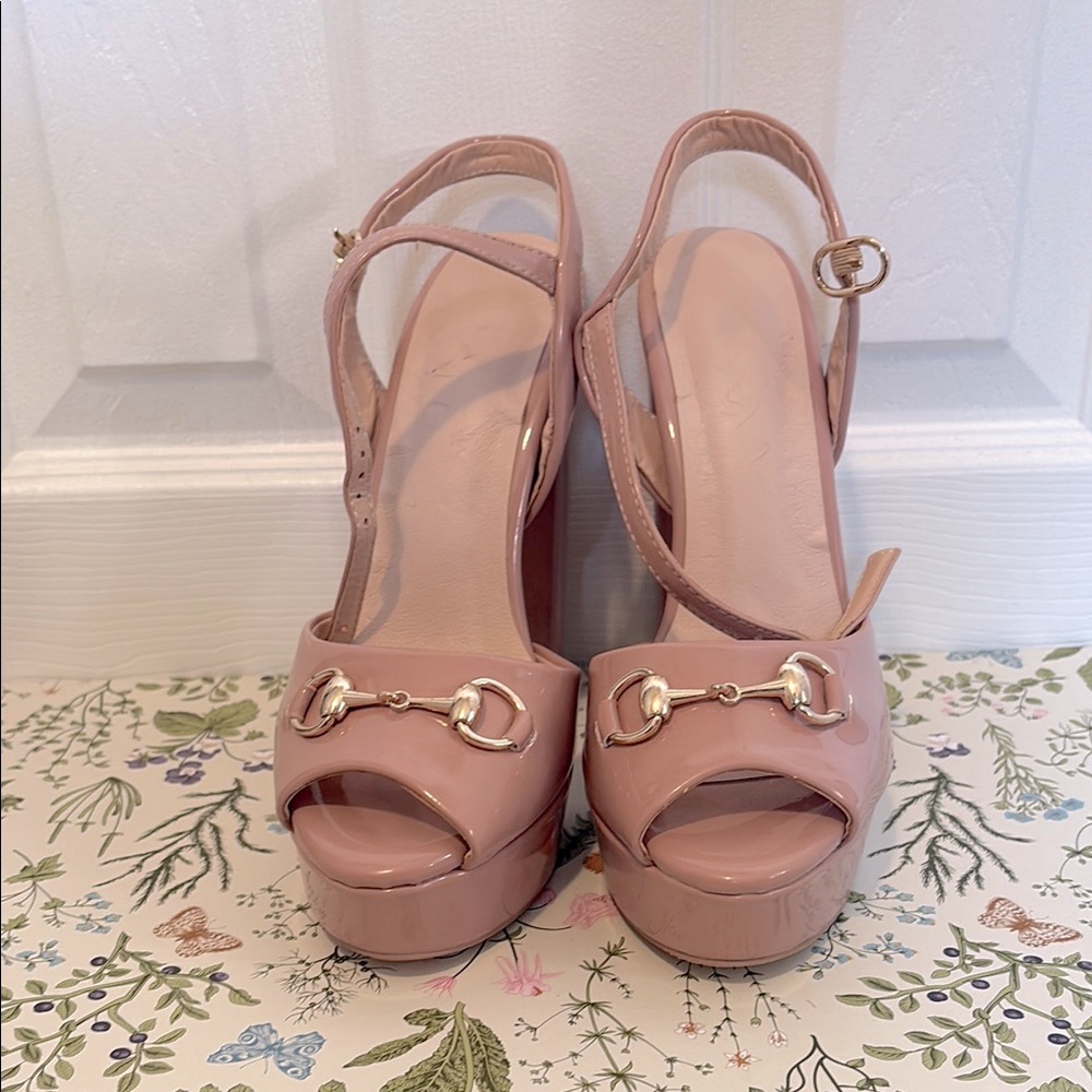 Pink Platform Sandals - Picture 2 of 5